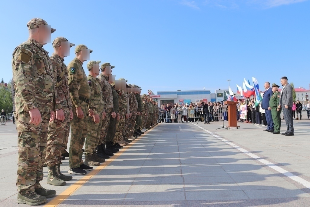 Проводили бойцов после отпуска